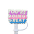 Straw Mouthpiece Silicone Dust Plug Decorative Buckle Clip Personalized Letter Label for Tumblers